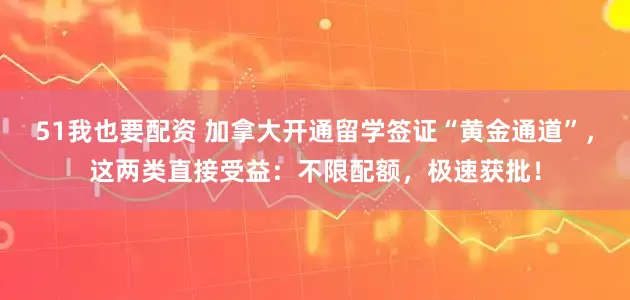 51我也要配资 加拿大开通留学签证“黄金通道”,这两类直接受益:不限配额,极速获批!